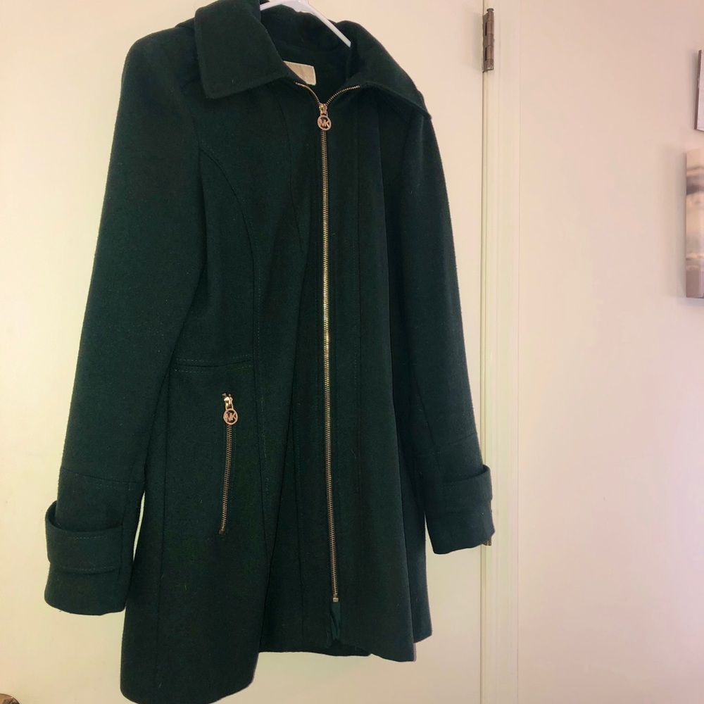 Michael Kors green coat